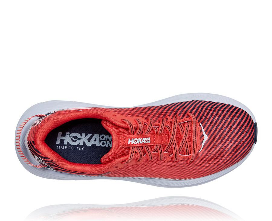 Hoka One One Rincon 2 Löparskor Dam - Röda/Vita - KMQSD-3607